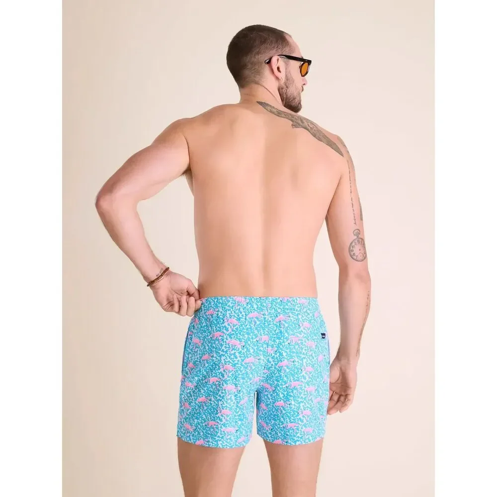 Chubbies The Domingos are For Flamingo SwimSuit  Trunks 5.5
